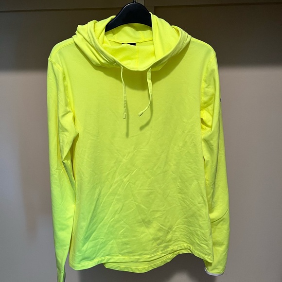 Nike Pro Dri-FIT Neon Yellow Hoodie - Picture 1 of 5